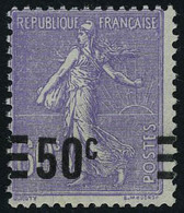 Neuf Sans Charnière N° 223b, 50c Sur 60c Lilas, Valeur Sur Valeur Barres, T.B. - Altri & Non Classificati