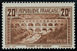 Neuf Avec Charnière N° 262A, 20f Pont Du Gard Cl, T.B. - Andere & Zonder Classificatie