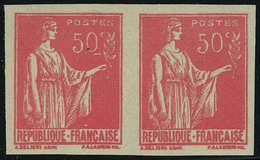 Neuf Sans Charnière N° 283, 50c Rouge Faux De Samoreau, Paire Hor, ND, T.B. - Andere & Zonder Classificatie