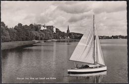 D-24306 Plön Am See - Blick Auf Schloß Und Kirche - Segelboot - Plön