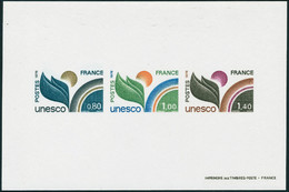 Neuf Sans Charnière N° 50/52, La Série Unesco ND + 3 épreuves De Luxe + épreuve Collective, T.B. - Other & Unclassified