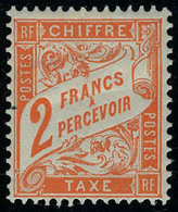 Neuf Avec Charnière N° 41, 2f Rouge Orange T.B. - Other & Unclassified