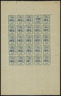 Neuf Sans Charnière N° 1, Chambre De Commerce D'Amiens, Feuille Complète De 25ex Avec Les Variétés 1a Et 1b, Superbe - Other & Unclassified