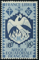 Neuf Sans Charnière N° 142a, 10c Bleu Gris Double Impression De La Valeur T.B. - Autres & Non Classés