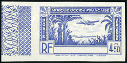 Neuf Sans Gomme N° 3a, 4f50 Bleu Sans La Légende Cote D'Ivoire, ND, Non émis, Bdf, T.B. - Sonstige & Ohne Zuordnung