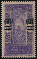 Neuf Sans Charnière N° 66a, 60 Sur 75 Violet Sur Rose, Double Surcharge T.B. Signé JF Brun - Autres & Non Classés