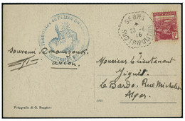 Lettre CP : Illustrée Avec TP D'Algérie N° 165. CàD Sebah 23.4.46. Cachet Territoire Du Fezzan - Ghadames. Le Gouverneur - Sonstige & Ohne Zuordnung