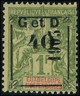 Neuf Avec Charnière N° 54, 40c Sur 1f Surcharge Noire Z, Cl, T.B. - Sonstige & Ohne Zuordnung