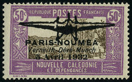 Neuf Avec Charnière N° 1/2, La Paire Paris Nouméa 1932,, Cl, Excellent Centrage, T.B. Signé - Otros & Sin Clasificación