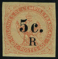 Neuf Avec Charnière N° 3, 5c Sur 40c Vermillon T.B. Signé Calves - Other & Unclassified