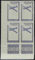 Neuf Sans Gomme Timbre Bleu Type De 1942 (10f) Sans Le Fond Ni La  Valeur, ND, Bloc De 4, Cdf, Superbe - Autres & Non Classés