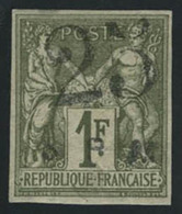 Neuf Avec Charnière N° 3, 25 Sur 1f Olive, Surcharge B, T.B. Signé B Behr - Andere & Zonder Classificatie