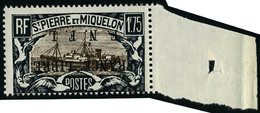 Neuf Sans Charnière N° 242A, 1.75 France Libre, Surcharge Renversée, T.B. Signé Calves - Other & Unclassified