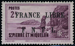 Neuf Avec Charnière N° 268, 2f France Libre T.B. - Autres & Non Classés
