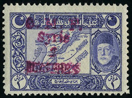 Neuf Avec Charnière N° 4, 2pi Sur 1 P Bleu Violet, Surcharge Carmin Cl, T.B. - Autres & Non Classés