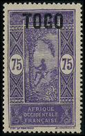 Neuf Avec Charnière N° 114a, 75c Violet Variété Sans La Surcharge 60, T.B. - Autres & Non Classés