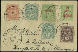 Entier Postal à 1/2a Sur 5c + 5 Timbres Port Saïd Pour Affr. Complementaire, Obl Port Saïd 22.6.10 Pour L'Allemagne. T.B - Autres & Non Classés