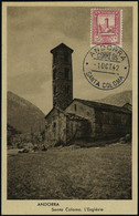 Lettre N° 35, 25c Santa Colona, Sur CM Càd Santa Colona 10 Oct 42, T.B. - Andere & Zonder Classificatie