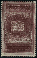 Neuf Avec Charnière N° 110 + 112, 15c Et 40c Dante, Double Impression T.B. - Altri & Non Classificati