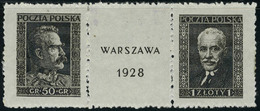 Neuf Avec Charnière N° 240/1, La Paire Varsovie 1928 Avec Logo T.B. - Sonstige & Ohne Zuordnung