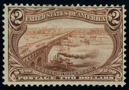 Neuf Avec Charnière N° 137, 2$ Brun Jaune Pont Sur Le Mississipi, T.B. Signé - Sonstige & Ohne Zuordnung