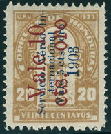 Neuf Avec Charnière N° 18, 10 Sur 5c Sur 20c Jaune Brun, Variété : 1903 Au Lieu De 1930. T.B. - Altri & Non Classificati