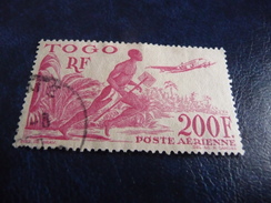 TIMBRE  TOGO  POSTE  AERIENNE    N  20   COTE  4,25  EUROS  OBLITERE - Used Stamps