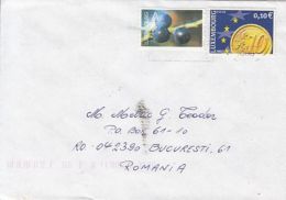 65335- BERRY, EURO CURRENCY, STAMPS ON COVER, 2004, LUXEMBOURG - Cartas & Documentos