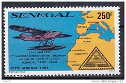 SENEGAL Avion, Avions, Plane. Planes, Yvert PA 165** MNH. MERMOZ - Flugzeuge