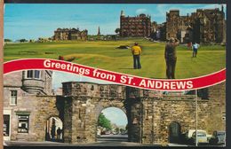 °°° 8299 - SCOTLAND - GREETINGS FROM ST. ANDREWS - 1988 With Stamps °°° - Fife