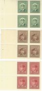 CANADA, 1942, Bookletpane 375a, 376a, 377a, 4x1c,4x2c,4x3c,  From Booklet SB 37 - Booklets Pages