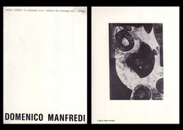 Catalogo Mostra DOMENICO MANFREDI. Centro Artistico La Galassia - Milano Dal 15 Maggio 1975 + Dedica E Firma - Kunst, Architektur