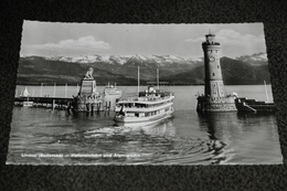 1868- Lindau Im Bodensee, Hafeneinfahrt Und Alpenpartie - Lindau A. Bodensee