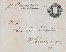 BAHIA 1892 - Letter Franz Wagner To Hamburg - Postal Stationery