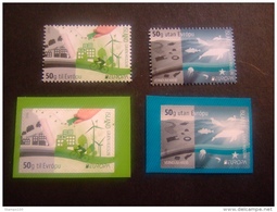 ICELAND  2016     CEPT   THINK GREEN   2 STAMPS + 2 STAMPS FROM BOOKLET MNH **  (E25-614) - 2016