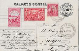 RIO DE JANEIRO 1908 - Centenario Da Abertura Dos Portos To Trogen Suissa - Postal Stationery