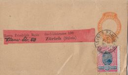 SAO PAULO 1920 -  Small Interesting Letter To Zürich Suissa - Entiers Postaux