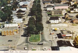 Canada New Brunswick Grand Falls Broadway Street Main Business Area Aerial View - Grand Falls