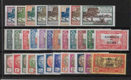 WALLIS ET FUTUNA - 1930 - YVERT N°43/65 * - CHARNIERE CORRECTE (PLUSIEURS SANS CHARNIERE) - COTE = 130+ EUR - Ungebraucht