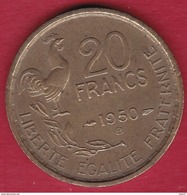 France 20 Francs G. Guiraud - 1950 B - 4 Faucilles - Altri & Non Classificati