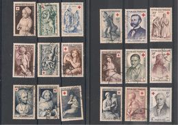 FRANCE  CROIX ROUGE Années 1950/59  Oblitérés Côte : 110,00 € - Used Stamps