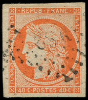 EMISSION DE 1849 -  5a   40c. Orange Vif, Obl. Los. DS2, TB/TTB - 1849-1850 Cérès