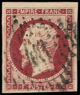 EMPIRE NON DENTELE -  18    1f. Carmin, Obl. PC 441, TB - 1853-1860 Napoléon III