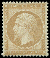 * EMPIRE DENTELE - *    21   10c. Bistre, Quasiment **, Très Bon Centrage, TB - 1862 Napoléon III