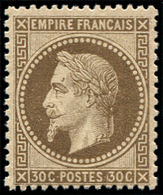 ** EMPIRE LAURE - **   30   30c. Brun, Très Frais Et TTB. C - 1863-1870 Napoléon III Lauré