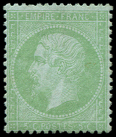 * EMPIRE LAURE - *    35    5c. Vert Pâle Sur Bleu, Frais Et TB. J - 1863-1870 Napoléon III Lauré