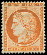 * SIEGE DE PARIS - *    38   40c. Orange, Bon Centrage, TB - 1870 Siège De Paris