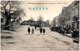 82 MONCLAR-de-QUERCY - Rue De La Poste   (Recto/Verso) - Montclar De Quercy