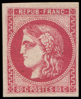 * EMISSION DE BORDEAUX - *    49   80c. Rose, Quasi **, Grande Fraîcheur, TTB - 1870 Emission De Bordeaux