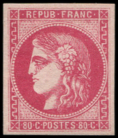 * EMISSION DE BORDEAUX - *    49b  80c. Rose Vif, Frais Et TB. Br - 1870 Emission De Bordeaux